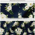 thumbnail image 2 of Soimoi Cotton Voile Fabric Leaves & Arabian Jasmine Floral Printed Craft Fabric by the Yard 56 Inch Wide, 2 of 7