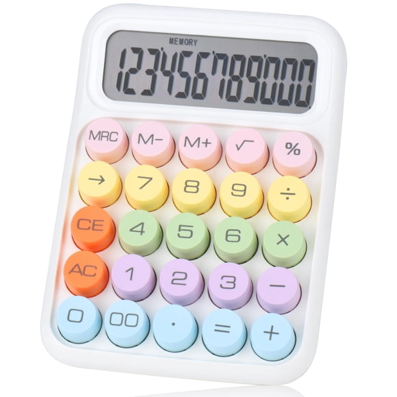 Calculadora mecánica Holotioee de 12 dígitos con pantalla LCD grande