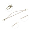 thumbnail image 3 of Unique Bargains 1 Pc Portable Pearl Rhinestone Double Layer Handbag Strap for Dating Gold Tone Metal, 3 of 5