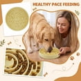 thumbnail image 6 of Silicone Pet Slow Eating Basin Anti-Skid Dog Bowl with Heavy Duty Suction Cups for Healthy Meal Habits, Yellow, 6 of 7