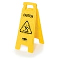 thumbnail image 6 of Rubbermaid Commercial Products Multilingual "Caution" Sign, 2 Sided, 26", Yellow, 6 of 6