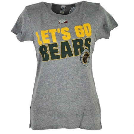 NCAA Baylor Bears Lets Go Womens Ladies Tshirt Tee Heather Gray Crew Neck XLarge
