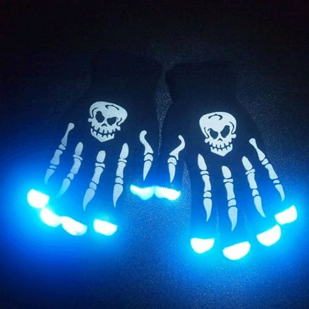 Glowing Skeleton - Glowing Skeleton Hands LED Gloves