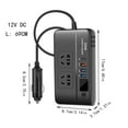 thumbnail image 2 of Xuewenshw 200W Car Power Device. Transforms 12V To 110V/220V AC. Has PD 18W USB C Two USB Ports QC3.0 Quick Charging LED Indicator And Car Socket Attachment. Comes In Black. Fanttik Screwdriver, 2 of 2