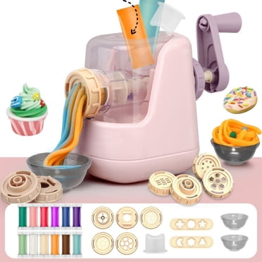 EGNMCR Jeu de Pâte pour Enfants Noodle Machine Ensemble de Pâte, Ensemble de Jeu de Création de Cuisine Filles Garçons Cadeau de Fête d'Anniversaire de Fin de Semaine Ensemble de Jeu pour Enfants 42 Noodle Machine