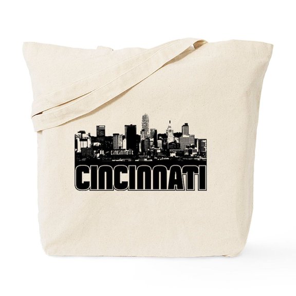 CafePress - Cincinnati Skyline Tote Bag - Unisex Canvas Tote Bag, Beige, 1-Piece