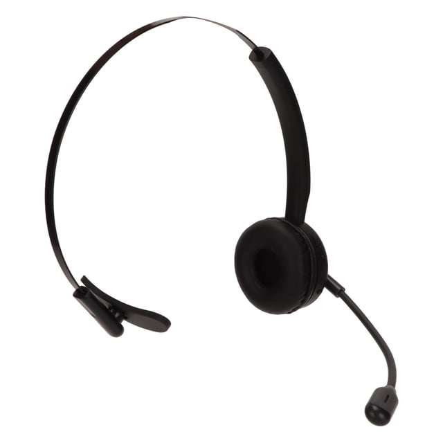 Auriculares de teléfono Bluetooth con un solo oído, inalámbricos, para servicio al cliente, con micrófono giratorio para PC, teléfono celular, computadora portátil