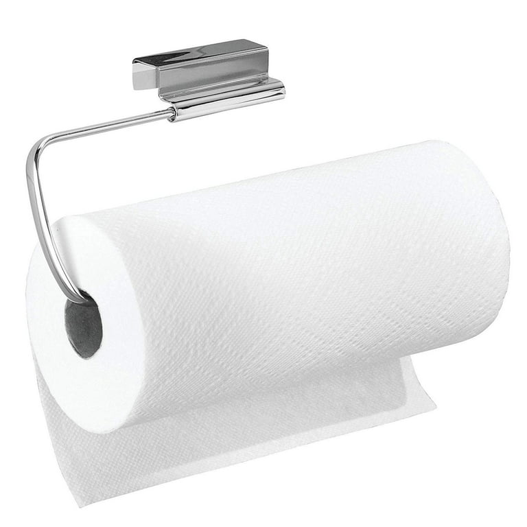 PHANCIR Paper Towel Holders Wall Mount Kitchen Paper Holder Under Cabinet  Black