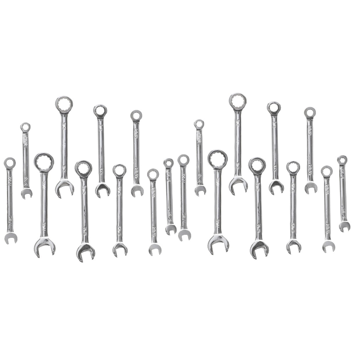 SKISUNO Small Wrench Set Silver Steel Portable Maintenance Wrenches for Home Use