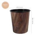 thumbnail image 2 of SHOWERORO 1Pack Brown Plastic Small Trash Bin For Office 11.8X8.3X6.4In, 2 of 6