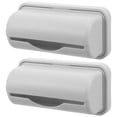thumbnail image 2 of 2 dispensadores de bolsas de basura para montaje en pared, caja de almacenamiento de bolsas de basura, contenedor de bolsas de basura para baño y cocina (gris), 2 of 7