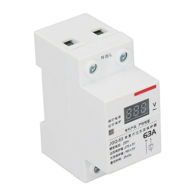 Protector de sobretensión, protector de voltaje de recuperación automática Dispositivo de protección de voltaje Protector de bajo voltaje Rendimiento inigualable