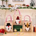 thumbnail image 4 of Saco navideño de Papá Noel para niños, bolsa de almacenamiento de dulces, decoración navideña, medias de lino, regalos de Navidad, 2023, 4 of 4