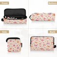 thumbnail image 5 of Hair Tool Organizer Bag with Heat Resistant Mat Removable Travel Storage Case for Hot Air Brushes Curling Irons Curled Leaf Pattern, 5 of 8