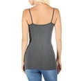 thumbnail image 3 of Zenana Women & Plus Seamless Triple Criss Cross Front Long Cami Tank Top, 3 of 3