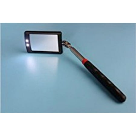 Telescopic LED Lighted Inspection Mirror Inspecting Tool