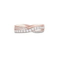 thumbnail image 2 of 10kt Rose Gold Womens Round Diamond Band Ring 1/2 Cttw, 2 of 4