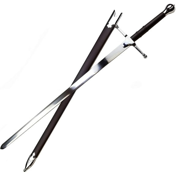 44" William Wallace Sword, One Hand Medieval Scottish Claymore Sword with Scabbard. for Collection, Gift, LARP and Cosplay