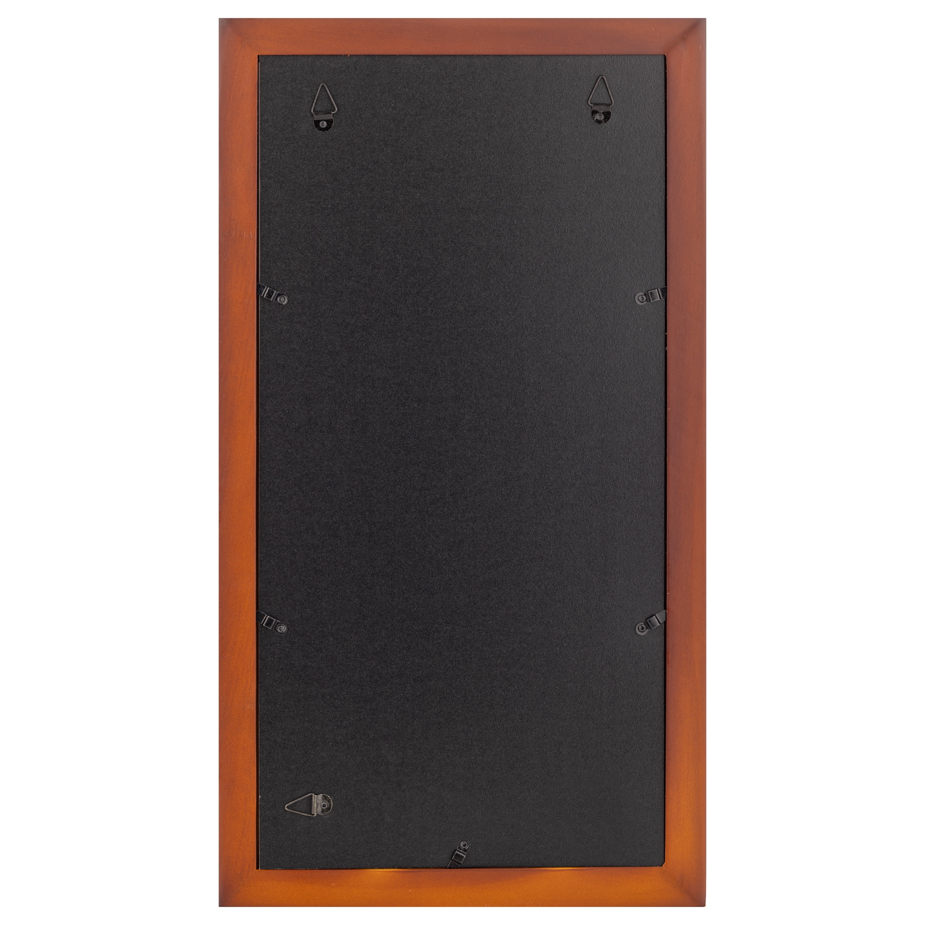 Gallery Solutions - 10"x20" Walnut Rectangular Photo Frame Wall Mount, for 5"x7" Pictures