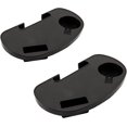 thumbnail image 1 of Paquete de 2 portavasos ovalados para silla Zero Gravity, mesa reclinable lateral con clip, bandeja portavasos para tumbona Zero Gravity con ranura para teléfono celular, color negro, 1 of 5
