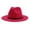 X-Hot Pink1, variant on Hat Womens Wide Brim Wool Felt Flat Top Fedora Hat Party Church Trilby Hats Cap Winter Fall Hats for Women
