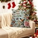 thumbnail image 4 of Bonita funda de almohada bordada con pelusa corta de 45 x 45 cm | Funda decorativa para sofá, dormitorio y sala de estar | Cojín suave decorativo para el hogar, 4 of 5