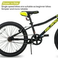 thumbnail image 6 of Hiland 20 inch Kids Mountain Bike for Girls Boys with Dual Handbrakes Kickstand, Black, 6 of 7