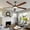 Black + Dark Walnut#7, variant on Tower Fan 52inch Tropical Palm Leaf Ceiling Fan with Lights & Remote Control,Pedestal Fan
