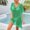 Green, variant on Cover Ups for Swimwear Women Dress Women's New Sexy Hem Hollow-out Breathable Beach Bikini Bikini Cover Up Swimwear Tops Womens Swim Cover Ups on Clearance