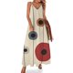 thumbnail image 1 of Vestido sin mangas con círculos abstractos, ropa de mujer, vestido de noche, vestido sexy para mujer, 1 of 7