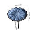 thumbnail image 3 of Bird Bath for Outside,Ceramics Bee Watering Station Bowl with Metal Stake,Flower Shaped Bee Bath for Garden,Yard & Lawn Decor,Gray, 3 of 7