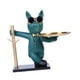thumbnail image 1 of Estatua creativa de bulldog con bandeja para joyas, llavero y adorno Verde, 1 of 9