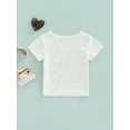thumbnail image 4 of Seyurigaoka Kids Boys Summer Casual Cotton T-shirt Short Sleeve Round Neck Letter Print Casual Tops, 4 of 8