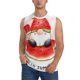 thumbnail image 1 of Fotbe Watermelon Gnome Men's Camiseta sin Mangas Estampada para Hombres, Playera Casual para Gimnasio, Entrenamiento, Playa-X-Large, 1 of 7