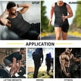 thumbnail image 6 of QRIC Neoprene Sauna Suit for Men Waist Trainer Vest Zipper Body Shaper with Adjustable Double Straps Tank Top, 6 of 6