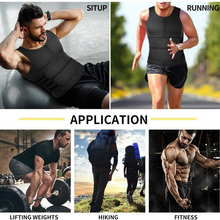 Men Neoprene Slimming Vest Cami Gym Hot Body Sauna Suit Sweat