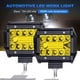 thumbnail image 3 of Nueva para Automóvil Tres Ojos 4 Pulgadas 20 LED 60 W Foco Modificado para Vehículo (luz Amarilla), 3 of 9