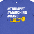 thumbnail image 4 of Inktastic #Trumpet #Marching #Band Hashtag White Text Youth T-Shirt, 4 of 5