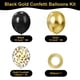 thumbnail image 2 of Globo Mobacurty negro y dorado de 12 pulgadas y 75 unidades con cintas, 2 of 7