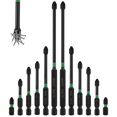 thumbnail image 2 of 12Pcs Screwdriver Bit Set Anti-Slip Magnetic Drive Bit Set High Torque Cross Slot 1/4 Inch Hex Shank Drill Bit Set for Electric Screwdriver Impact Drill Power Tool, 2 of 11