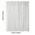 thumbnail image 3 of Doublure de Rideau de Douche, Doublure de Rideau de Douche Transparente, Doublure de Douche en Plastique Transparente, Doublure de Rideau de Douche en PEVA de Qualité Supérieure, Rideaux de Salle de Bain Imperméables, Mignons et Légers de Taille Standard - Transparents, 47.24x78.7 Pouces, 3 of 9