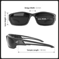 thumbnail image 3 of Gafas de seguridad EDGE SK-XL116 Kazbek XL UV400 Smoke Lens, 3 of 5