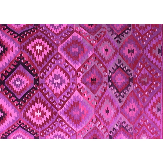Ahgly Company Indoor Rectangle Southwestern Pink Country Area Rugs, 3' x 5'