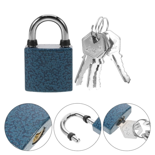 Minkissy Fade Resistant Padlocks Copper Freezer Lock for Outdoor Use and Storage Door 1Pack