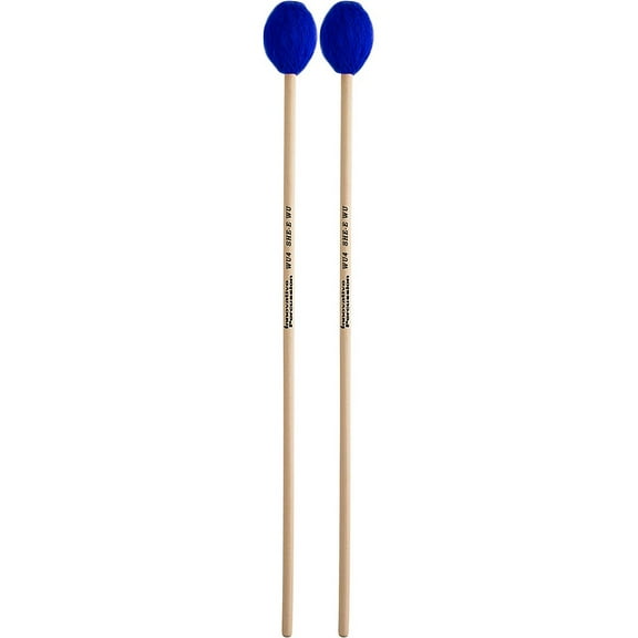 Innovative Percussion - WU1R - Soft Marimba Mallets - Electric Blue Yarn - Rattan (Discontinued)