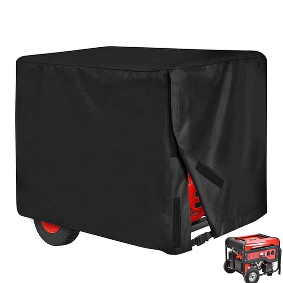 Outdoor Waterproof Generator Cover HXRH 1 Pack Heavy Duty Generator Protection 32"×24"×24" Universal Dustproof Replacement Cover for Most Generators - Black