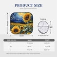 thumbnail image 4 of Yiaed Starry Sky Sunflower Print Car Front Windshield Sun Shade,Foldable Anti-UV Car Sunshade for Front Window for Most Vehicles-Medium, 4 of 5