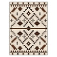 thumbnail image 7 of GENIMO 5'x7' Area Rug for Living Room, Machine Washable Non Slip Low Pile Rug for Bedroom Dining Room, Boho Bohemian, Earthy Brown, 7 of 7
