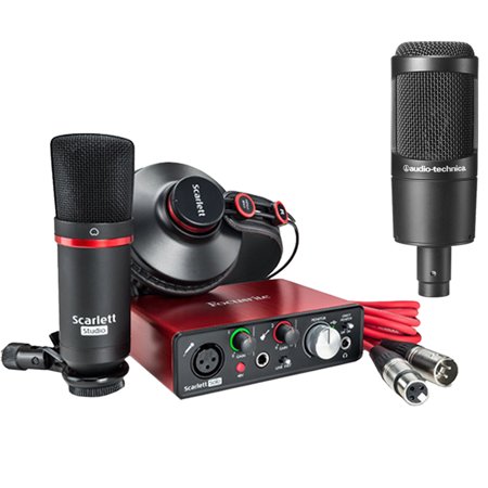 Focusrite Scarlett Solo Studio USB Audio Interface and Recording Bundle (2nd Generation) with Cardioid Condenser