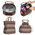 thumbnail image 2 of Boho Bohemia Geometric Line Art Drawstring Lunch Bag Women - Drawstring Lunch Bag Insulated for Work Office - Stain-Resistant Large Lunchbags for Women with Multi-Pockets, 2 of 6
